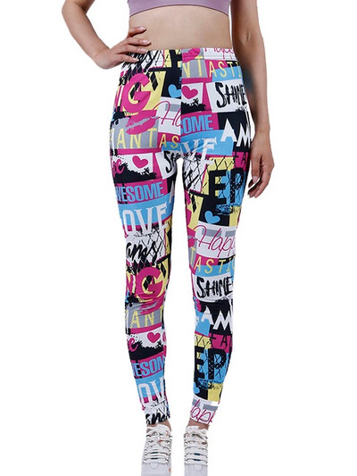 YSDNCHI colanți de vară cu imprimare cu flori de gimnastică, colanți cu push-up, pantaloni sport creion, pantaloni pentru femei, jambiere de fitness, nou 2022
