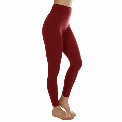 Noua moda femeilor doamne toamna iarna jambiere elastice calde lungi intreaga jambiere subtire pantaloni de antrenament push up negru alb