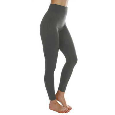 Noua moda femeilor doamne toamna iarna jambiere elastice calde lungi intreaga jambiere subtire pantaloni de antrenament push up negru alb