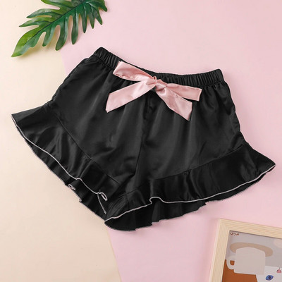 Σετ Ruffle Sleep Bottoms Άνετα casual σατέν σορτς Γυναικεία υπνοδωμάτια σαλόνια