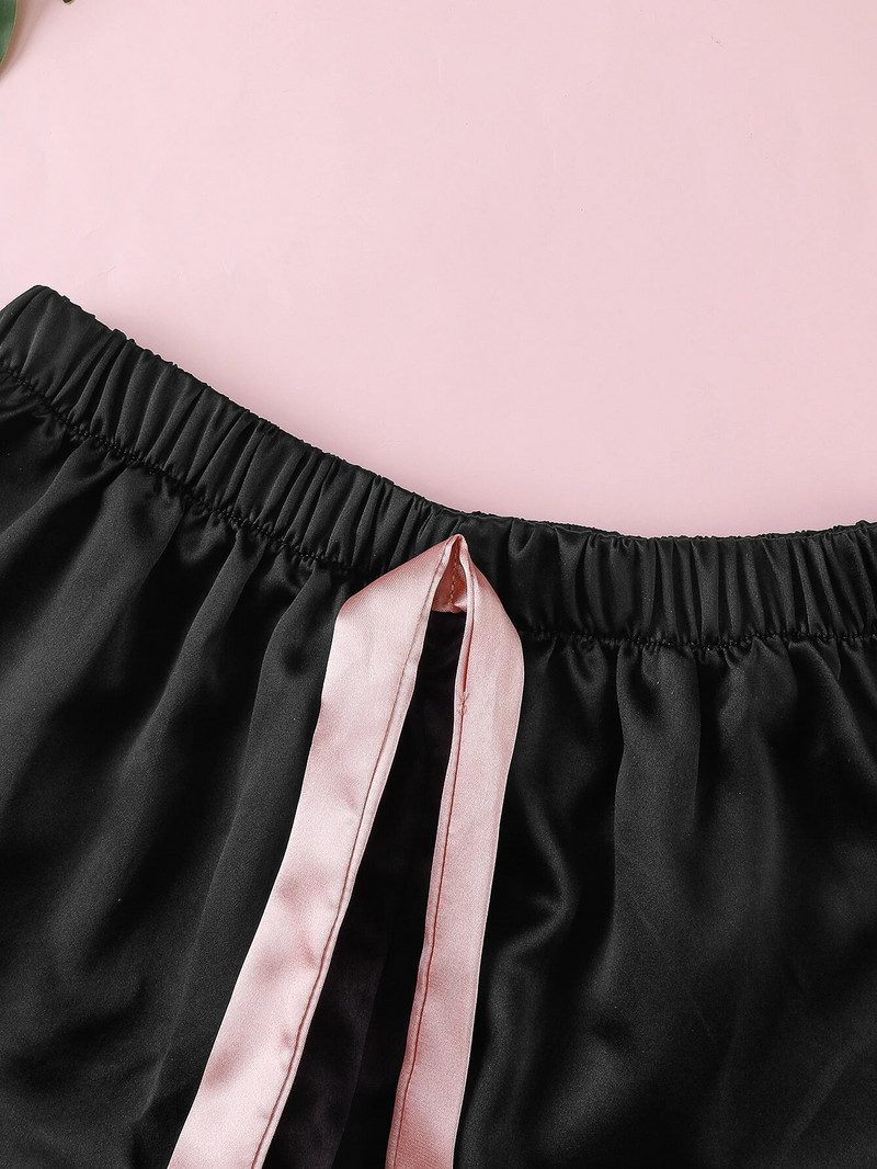 Σετ Ruffle Sleep Bottoms Άνετα casual σατέν σορτς Γυναικεία υπνοδωμάτια σαλόνια