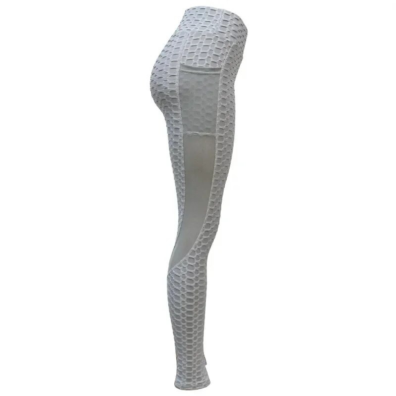 Proljetne hlače za jogu na kravatu Ženske tajice za fitness Elastične tajice za teretanu visokog struka s džepom Sportske tajice Push Up Ženske hlače