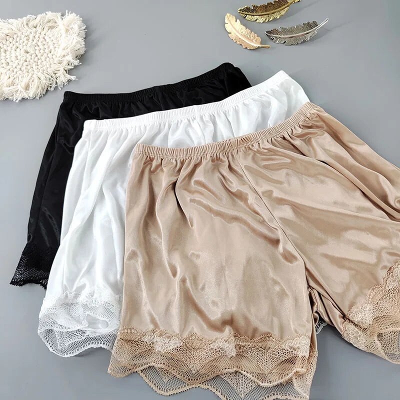 Šilkiniai miegui skirti šortai Moteriški pižamos šortai Apatiniai vėsūs, patogūs vasariniai moteriški miegui tinkantys šortai Paprasti apsauginiai šortai namuose