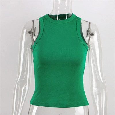 Vară Sexy fără spate Tank Top Femei Vestă fără mâneci Calitate Y2k Tricotat Camis Tank Tops Femei Casual Solid Color Basic Camisole