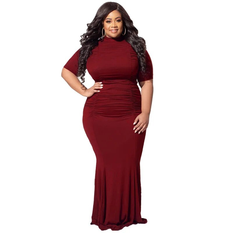 WSFEC Dvodijelni kompleti ženske odjeće veće veličine 2023. Odjevni predmeti za proljeće i ljeto Bodycon kratkih rukava, plisirana seksi odijela sa suknjama, veleprodaja