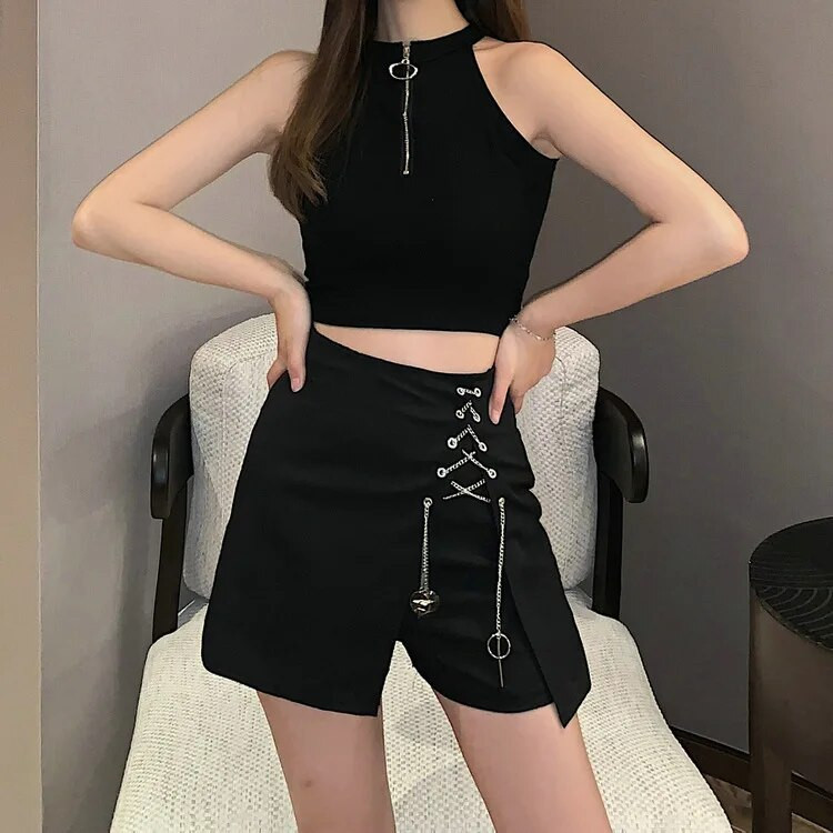 Κορεάτικα αθλητικά τανκς Camis Vest Fashion Casual Style Safari Tanks Μπλουζάκια Μπλουζάκια Χορευτικά T-shirt B3393
