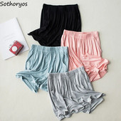 Donji dio za spavanje Ženske ljetne prozračne modalne kućne odjeće za slobodno vrijeme Ženska jednobojna jednostavna odjeća za spavanje Pidžama kratke hlače za trčanje Opušteno novo