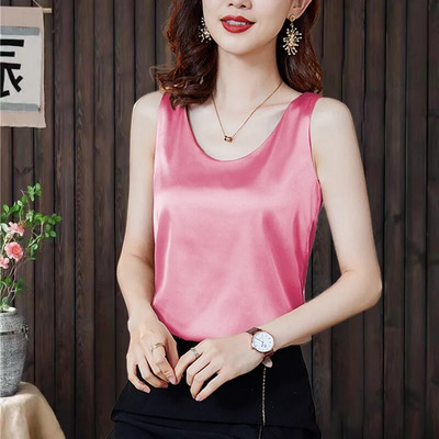 Γυναικεία καλοκαίρι με ένα μικρό κοστούμι Tanks Camis Vest Fashion High Street O-Neck Ladies Street Tanks Tops Tees Hotsweet B3384