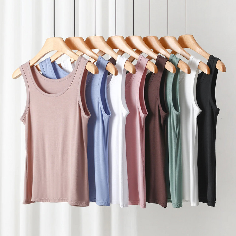 Vasariniai batviršiai su O formos iškirpte, labai elastingi, kvėpuojantys marškinėliai be rankovių, vienspalviai apatiniai kamščiai