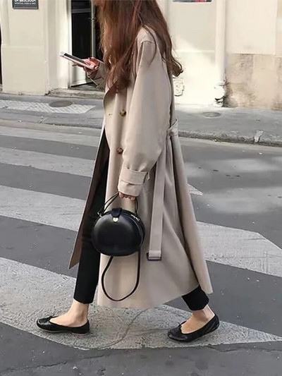 Korejiešu divrindu haki garie mēteļi eleganti biroja sieviete, mežģīņu žaketes mēteļi Augstas kvalitātes pavasara rudens chaquetas