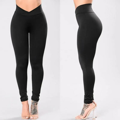Goocheer New Fashion Womens High Waist Elastic Leggings Fitness Workout Long Skinny Pants Trousers Casual Womens Black Leggings
