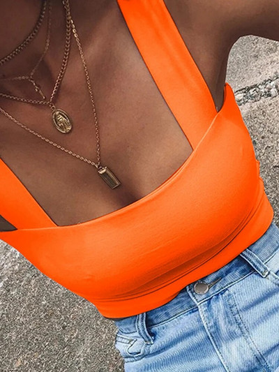 Crop crop de vară fără mâneci cu gât pătrat, alb, femei, negru, ocazional, tricou de bază, cu umăr dezactivat, sexy, fără spate