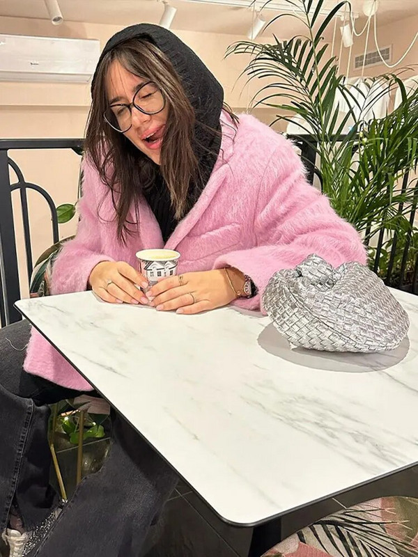 Ženski vuneni plišani odijelo od mohera, kaput, elegantni kaput dugih rukava, labava ženska jakna s debelim ovratnikom, 2023. Zimski šik uredska dama