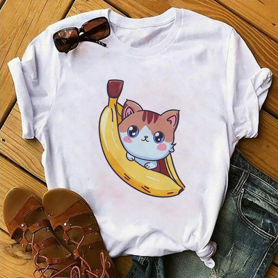 Bananya Cosplay marškinėliai Sad Cry Hapi Happy Bananas Cat Meme Vaisiai Maistas Duona Vyriški marškinėliai Vasaros medvilniniai marškinėliai Topai Nauji Japonijos anime