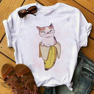 Bananya Cosplay marškinėliai Sad Cry Hapi Happy Bananas Cat Meme Vaisiai Maistas Duona Vyriški marškinėliai Vasaros medvilniniai marškinėliai Topai Nauji Japonijos anime