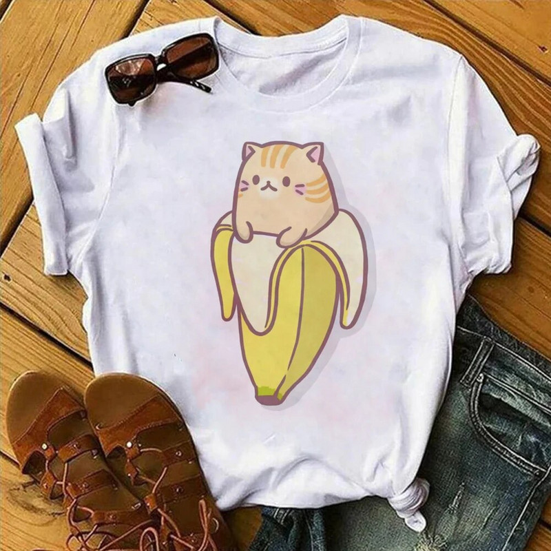 Bananya Cosplay marškinėliai Sad Cry Hapi Happy Bananas Cat Meme Vaisiai Maistas Duona Vyriški marškinėliai Vasaros medvilniniai marškinėliai Topai Nauji Japonijos anime