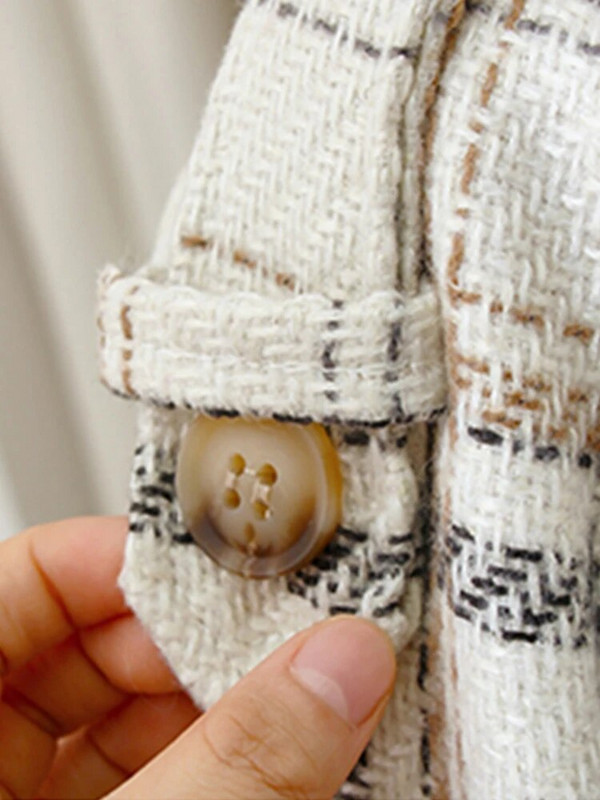 Lautaro Jesen Zima Dugi široki topli kaput od mješavine vune Trenč kaput za žene Raglan rukavi pojas s dvostrukim kopčanjem Vuneni kaput