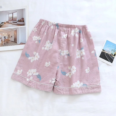 Svježe kratke hlače ženske donje hlače za spavanje mekane 100% gaza pamuk ženske pidžame spavaćice hlače slatke pidžame kratke hlače