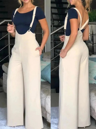 Kompleti Odjeća 2023. NOVI Kombinezon s džepnim dizajnom širokih nogavica na tregere od One Fashion ležernih komada za žene Besplatna dostava