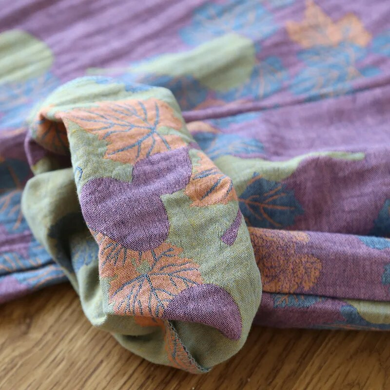 2023 New 100% pamuk gaza spavaćice Ženske pamučne duge pidžame Hlače Ženske salonke Butterfll Print jesen široke ljetne hlače