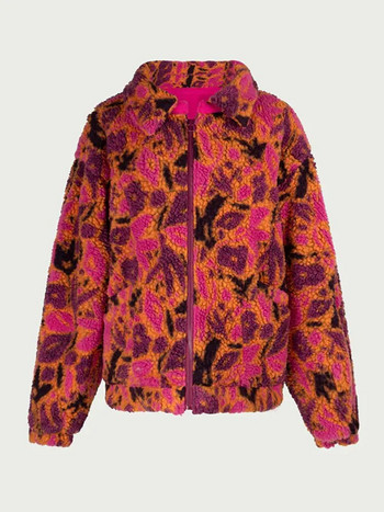 Y2k Γυναικείο βελούδινο τζάκετ με φερμουάρ Χοντρό ζεστό φαρδύ μακρυμάνικο παλτό από συνθετική γούνα βελούδινο Γυναικείο φθινόπωρο Χειμώνας High Street Outwear