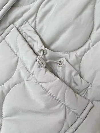 Универсална карирана жилетка с кръпка Дамско облекло без ръкави с джоб с яка и стойка 2023 Есенни женски едноредни горнища с връзки  