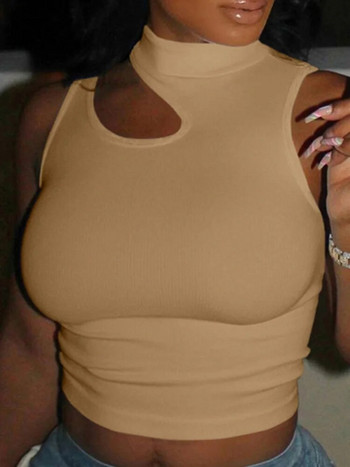 Изрязани секси изрязани горнища Дамски блузи с отворени рамене, плътна еластичност, тесни спортни къси блузи Дамски потници, летни блузи