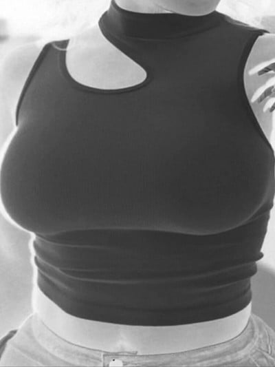 Topuri crop sexy decupate pentru femei cu umăr dezactivat, elasticitate solidă, slabe, sport, scurte, topuri cu tub de vară