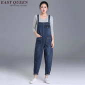Salopetă ocazională pentru femei Salopetă lungă din denim negru salopetă subțire salopetă pantaloni pantaloni marimea plus 5xl 6xl AA2916 YQ