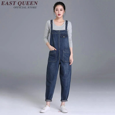Salopetă ocazională pentru femei Salopetă lungă din denim negru salopetă subțire salopetă pantaloni pantaloni marimea plus 5xl 6xl AA2916 YQ