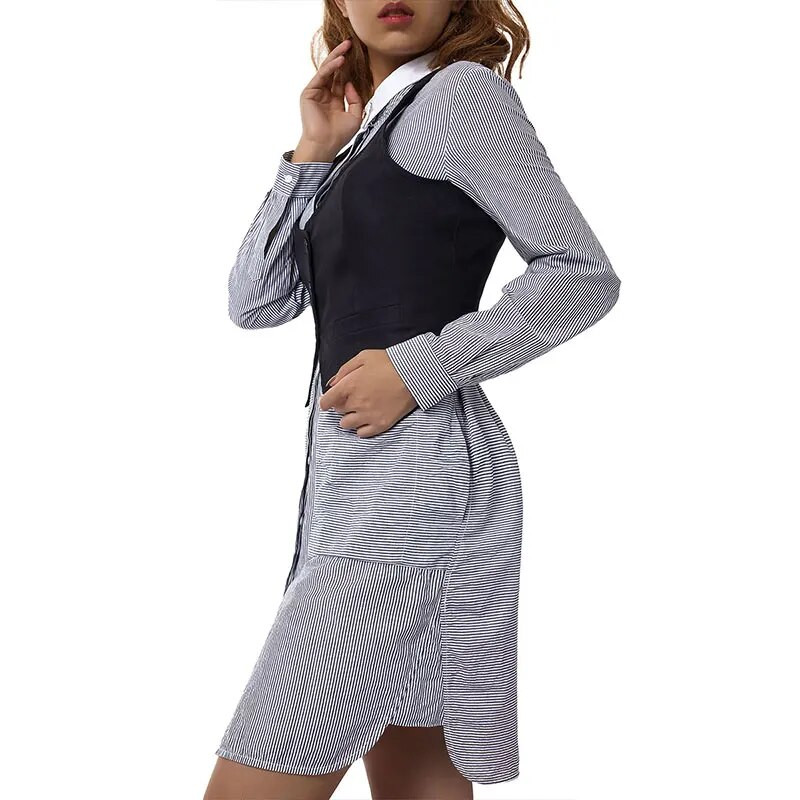 Moteriška laisvalaikio trumpa liemenė, vienspalvė, be rankovių užsegama, plona, puošni liemenė, smokingo kostiumėlis, senovinė gatvės apranga