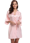 Noua halat kimono din matase Halat de baie pentru femei Robe de dama de onoare din matase Robe sexy bleumarin Robe din satin Robe de toaleta pentru doamne