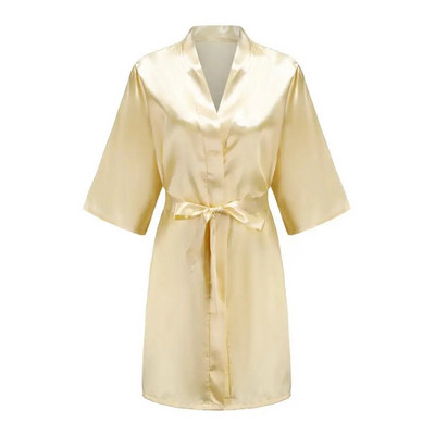 Noua halat kimono din matase Halat de baie pentru femei Robe de dama de onoare din matase Robe sexy bleumarin Robe din satin Robe de toaleta pentru doamne