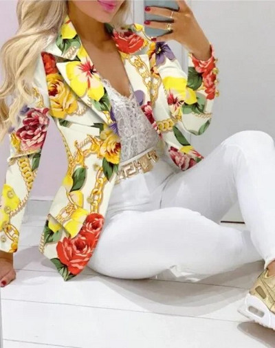Nou set de pantaloni de 2 bucăți pentru femei Seturi de birou de afaceri pentru doamne ținute elegante cu guler cu revere, costum de blazer, seturi de jachete și pantaloni