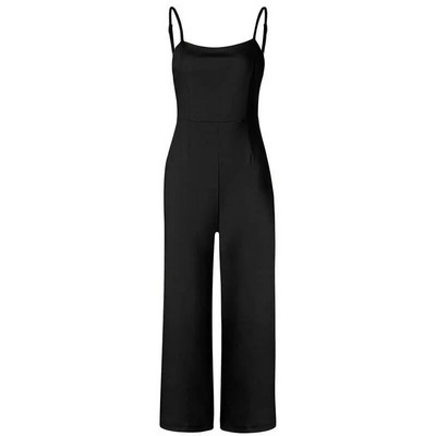 Salopetă de vară Towerke Pantaloni lungi Salopete pentru femei cu bretele spaghete fără spate Salopete pentru femei Salopete pentru femei