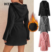 Robe de bandaj pentru femei, moale, confortabilă, pijamale calde, haine de iarnă, halat de baie pentru duș, cămașă de noapte, halat de toaletă.