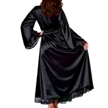 Πιτζάμες Γυναικεία βαμβακερά γυναικεία σέξι μακρύ μεταξωτό φόρεμα κιμονό Ρόμπα μπάνιου Babydoll Εσώρουχα Νυχτικό домашний костюм женский