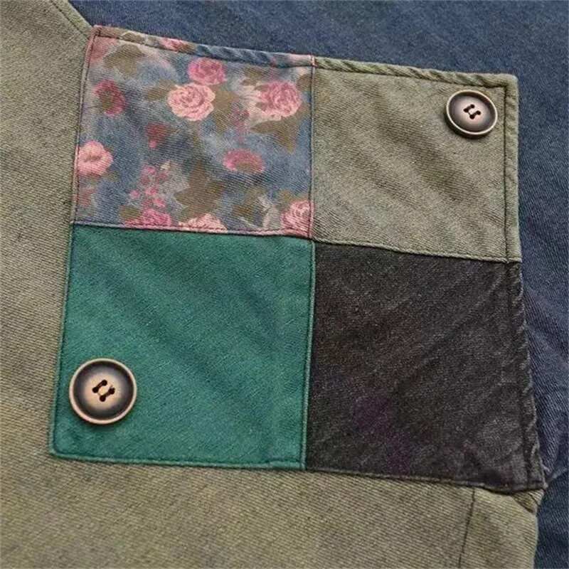 5XL džinsinė liemenė, moteriška striukė su gobtuvu be rankovių, 2023 m. pavasario vasara, nauja korėjiečių senovinė spausdinta džinsinė liemenė
