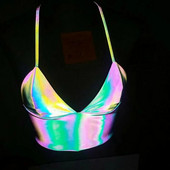 Naiste helkurpandlad Festival Bralette Bralet rinnahoidja rinnahoidja rinnahoidja rinnahoidja topid Camisole uus mood vabaaja stiilne särk