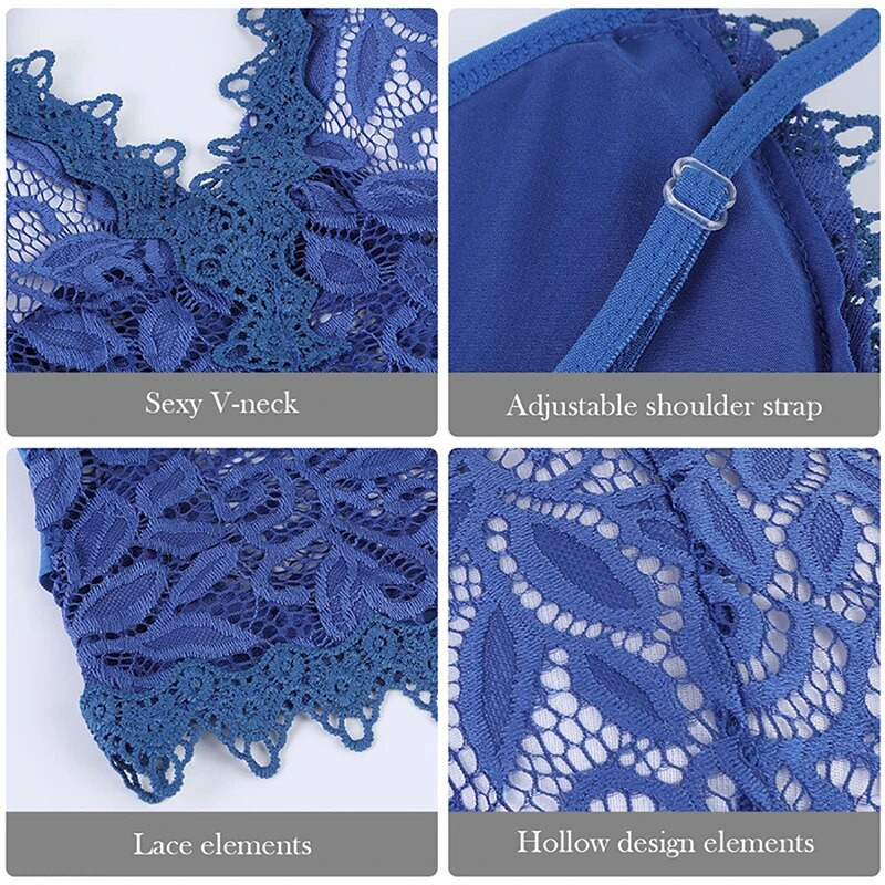 Čipkane cvjetne Y2K seksi majice s remenom Ženske majice bez rukava Jednobojne rebraste kratke majice V-izrez Ležerna majica Ženska izdubljena majica