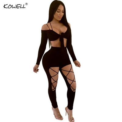 Salopetă sexy pentru femei, fără bretele, cu bretele spaghetti, Skinny Summer, în două piese, pentru femei, ocazional