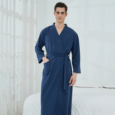 Robă de cuplu cu vafe Pijamale Halat de baie pentru saună Rochie minimalistă Rochie subțire pentru femei Robă de hotel Reducere caldă
