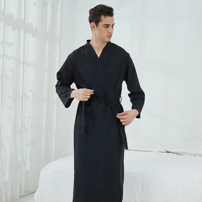 Robă de cuplu cu vafe Pijamale Halat de baie pentru saună Rochie minimalistă Rochie subțire pentru femei Robă de hotel Reducere caldă