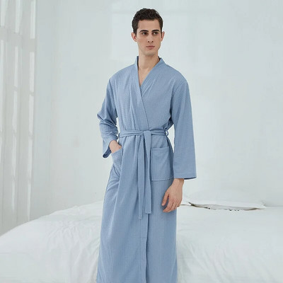Robă de cuplu cu vafe Pijamale Halat de baie pentru saună Rochie minimalistă Rochie subțire pentru femei Robă de hotel Reducere caldă