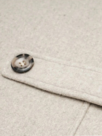 Lautaro Φθινοπωρινό Χειμώνας Χαλαρά Κομψά Κοντά Μαλακά Μάλλινες Κάπες Γυναικείες Γραβάτες Μέση Vintage Αμάνικο Γυναικείο Παλτό 2022