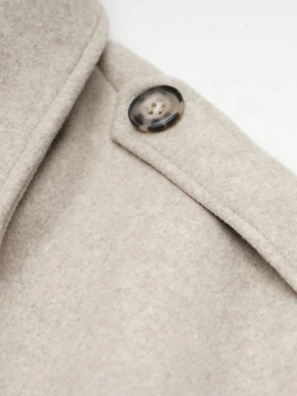 Lautaro, toamnă iarnă, lejer, elegant, de lux, scurte, moale, din lână, pentru femei, cu cravată în talie, haină vintage fără mâneci, pentru femei 2022