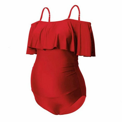 Modni kupaći kostimi za trudnice Seksi jednodijelni kupaći kostim s naramenicama za trudnice Ljetna odjeća za trudnice Kupaća odjeća s printom