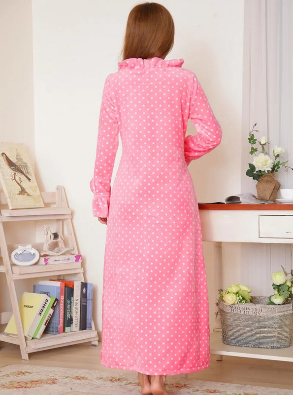 Flanelski kućni ogrtač Ženski zimski kućni ogrtač i kućni ogrtač Flanelski kućni ogrtač i spavaćica Kimono Odjeća za spavanje Ležerna kućna odjeća