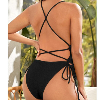 Бременни къпещи се 2023 г. Нови секси бикини без гръб за бременни Целни бански костюми Дамски бански костюм с превръзка Premama Beachwear Bathing Suit