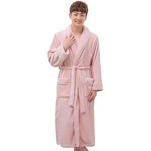 Nauji Vyriški Moteriški Žieminiai Itin Ilgi Kailiai Storas Flanelinis Šiltas Chalatas Vyriškas Prabangus Terminės vonios chalatas Minkštas chalatas Vyriški chalatai